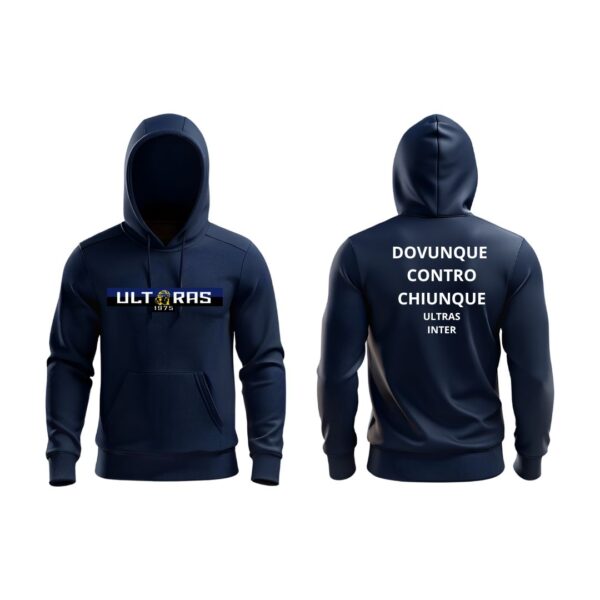 DOVUNQUE CONTRO CHIUNQUE | Felpa blu